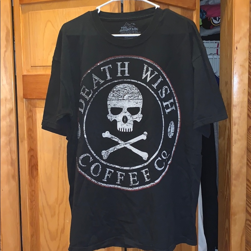 The Mountain Black 'Death Wish Coffee Co.' Short Sleeve Tee